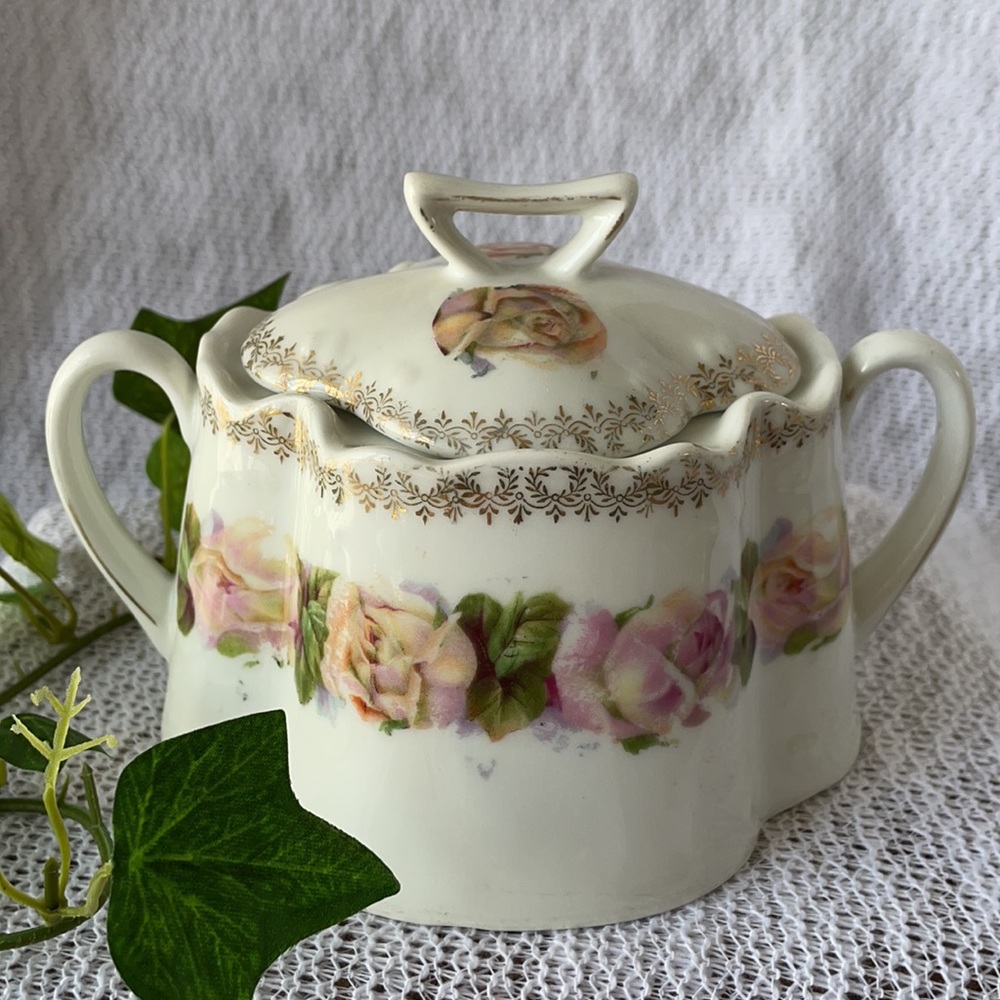 COPY - Vintage Bavaria Porcelain Sugar Bowl Z.S & CO